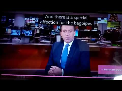 BBC news presenter Ben Brown yawns
