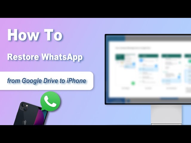 återställa whatsapp-data från google drive till iphone direkt