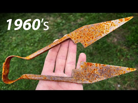 ANTİQUE RUSTY SHEEP SHEARS RESTORATİON