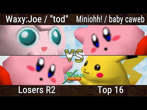Xanadu Origins - Waxy Joe & "tod" Vs. Miniohh! & baby caweb - Smash Bros - SSB64