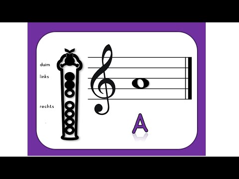 Hoe speel je de A op een sopraan blokfluit
