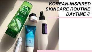 korean-inspired skincare routine - daytime //