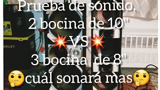 Video thumbnail for 2 EIGHTEEN SOUND 10M600 💥VS💥 2 B&C 8PE21 Y 1 EIGHTEEN SOUND 8M400. by Octavio Revisado y mas
