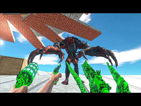 FPS DEADLY CLIMB WITH ALL WEAPONS VS ALL FACTIONS - Animal Revolt Battle Simulator