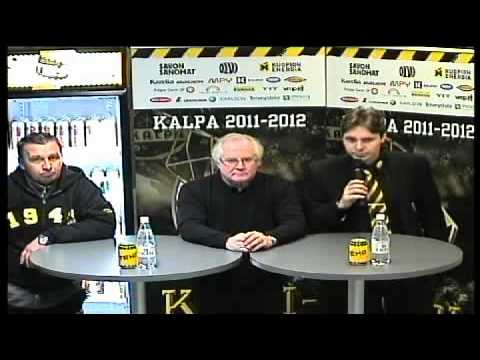 KalPa-SaiPa ottelun lehdistötilaisuus 13.3.2012