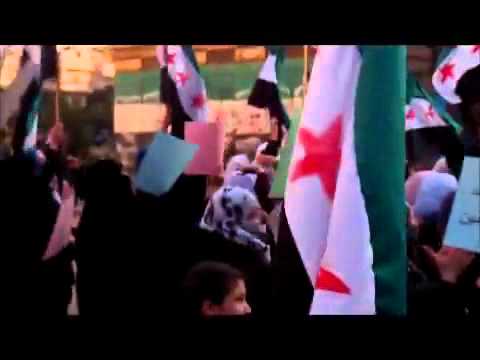 مظاهرة بقيادة الساروت وفدوى سليمان في حي الخالدية في مدينة حمص