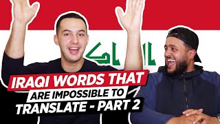 Iraqi words that are impossible to translate - part 2