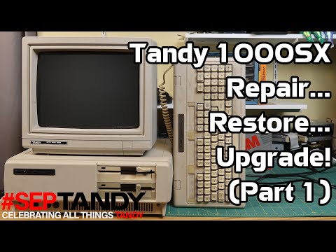 Tricking out a Tandy 1000SX, part 1 #SepTandy
