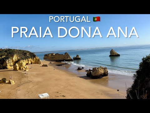 Praia Dona Ana, Lagos, Portugal (4K)