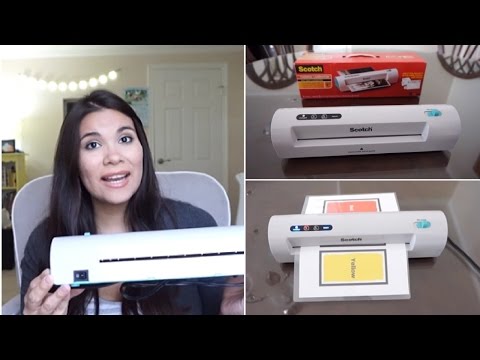 Scotch thermal laminator 2 roller system review and tutorial...