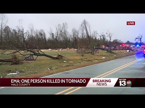 1 dead, 3 injured in Hale County following radar-confirmed tornado