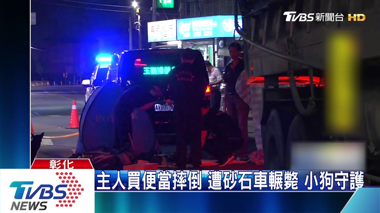 主人買便當摔倒遭砂石車輾斃 小狗守護