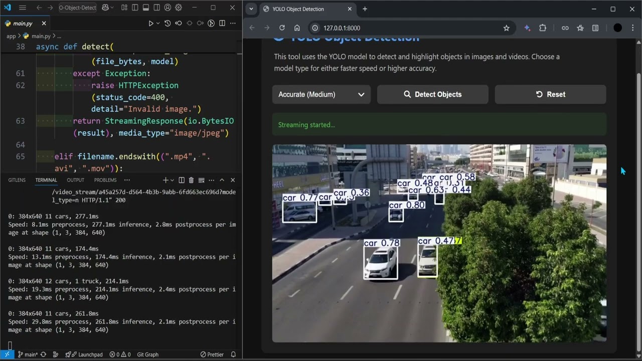 YOLO Object Detection Web App – Image & Video Detection with FastAPI + Python