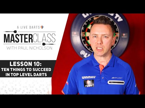 A Live Darts Masterclass | Lesson 10 - Ten top tips for darts success