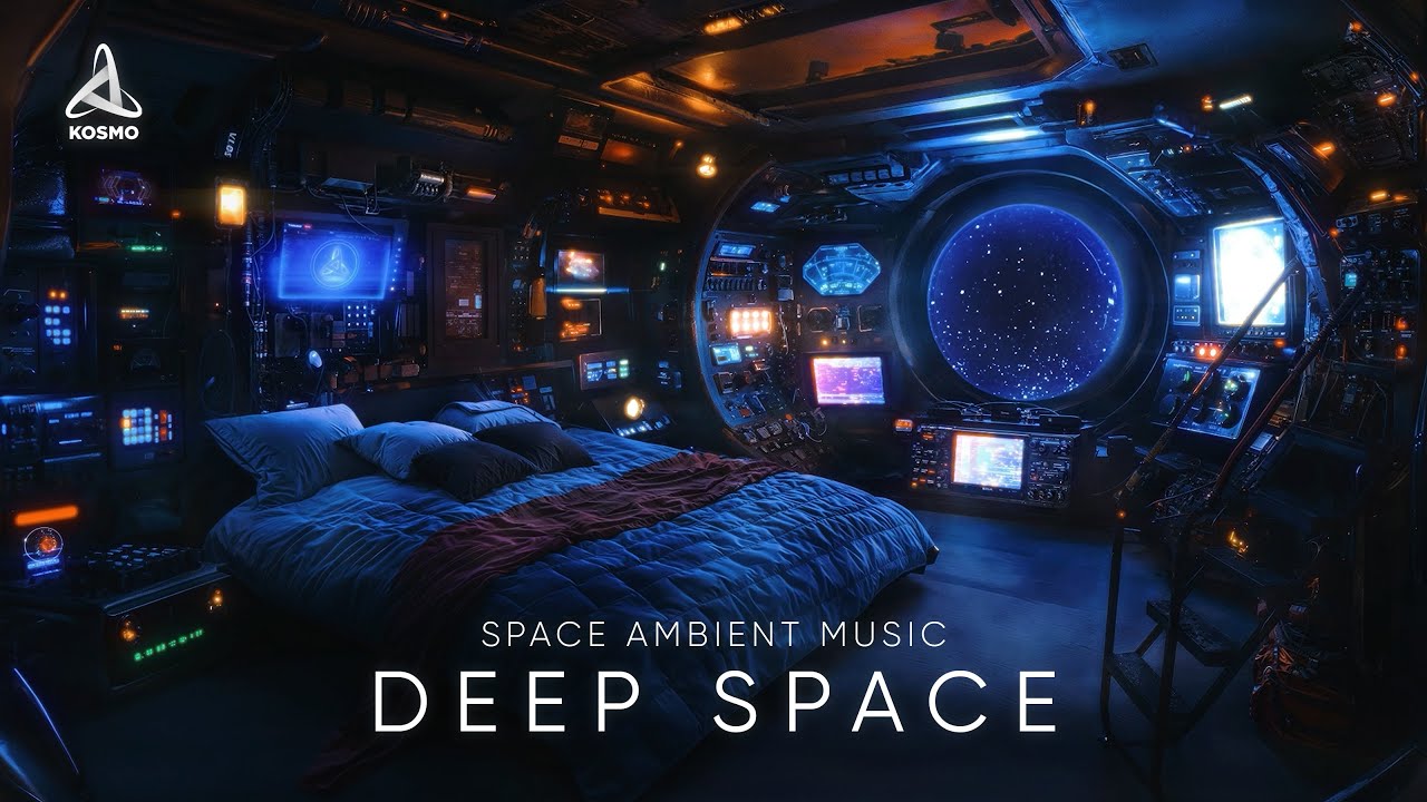 Sleeping in the Deep Space | Space Sleep Music & Relaxing Space Sounds | Ambient Sci-Fi Journey