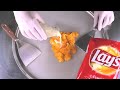 Ice Cream Rolls Made Out Of Lay S Paprika Potato Chips How To Make Satisfying Ice Cream ASMR