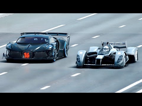 Bugatti Black Devil VGT vs Red Bull X2010 - Drag Race 20 KM