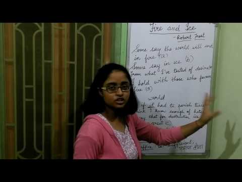 Free Video Cbse Class 10 English Term 1 First Flight Poem Ch02 Fire And Ice Mycbseguide
