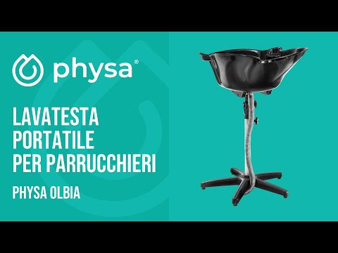 Video - Lavatesta portatile per parrucchieri - 50 x 49 x 99 cm - Nero