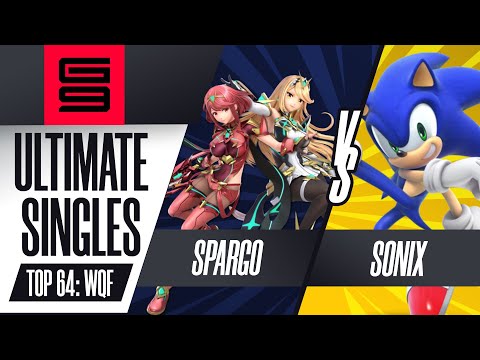 Sparg0 (Pyra/Mythra, Cloud) vs Sonix (Sonic) - Ultimate Singles Top 64: Winners QF  - Genesis 9