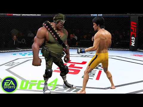 UFC4 Bruce Lee vs Army Men EA Sports UFC 4 - Super Battle