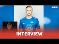 Erling Haaland kwam 20 kilo aan in Noorwegen ? | Interview | Bundesliga