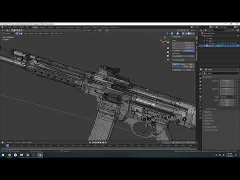 Blender FPS Animation: project setup, weapon and arms