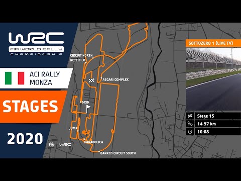 WRC - ACI Rally Monza 2020: The 16 stages