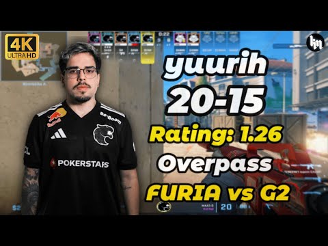 yuurih (20-15) FURIA vs G2 (Overpass) | StarLadder Budapest Major 2025 #cs2 #KSCERATO