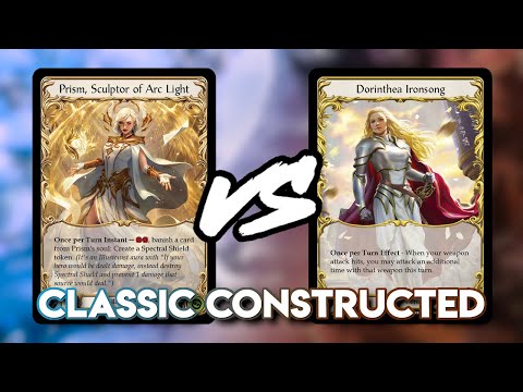 Prism Aura vs. Tall Warrior | Classic Constructed Gameplay featuring Arsenal Pass!
