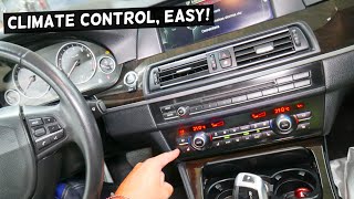 BMW F10 F11 CLIMATE CONTROL SWITCH REMOVAL BMW F10 F11 528i 535i 520i 530i 550i 518d 520d 525d 530d
