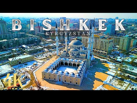 Bishkek, Quirguistão 🇰🇬 4k ULTRA HD | Filmagem de drone