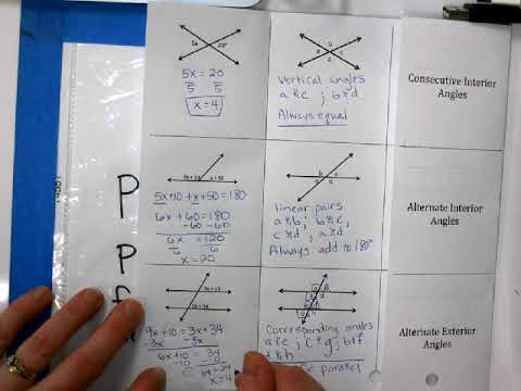 Extra Angle Pairs Foldable