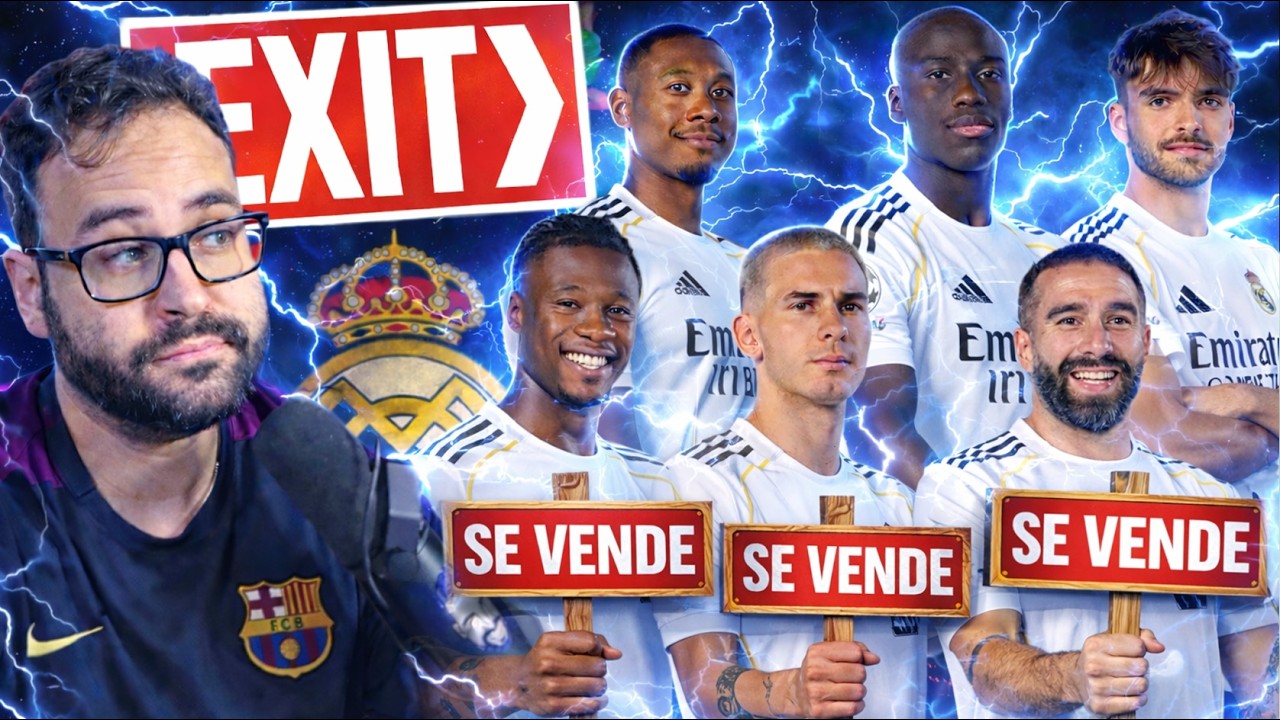 🚨LIMPIEZA GRANDE en el REAL MADRID ¡LISTA de JUGADORES en VENTA!