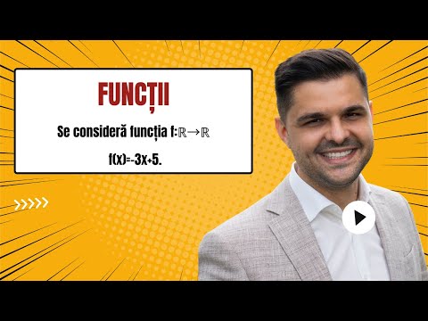 Se consideră funcția f:ℝ→ℝ, f(x)=-3x+5.