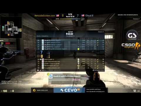 CEVO-Pro CS:GO Season 5 Playoffs: Cloud9 vs. NetcodeGuides - Map 1 on de_cache