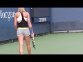 Eugenie Bouchard Practice at the 2014 Us Open (2.