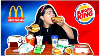 McDonald's Vs Burger King - Which one Is the Best | Maharaja Mac vs Chicken Whopper