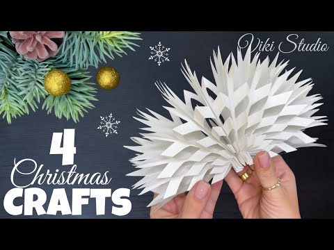 4 Easy Christmas Craft Ideas! ✨ Christmas decorations 2025