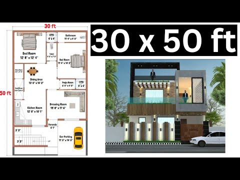 15x30 House Plan 15 x 30 Ghar Ka Naksha Small House Plans Design 450 sq ft house Plans