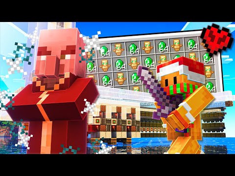 J'ai construit la MEILLEURE ferme à RAID sur Minecraft Hardcore