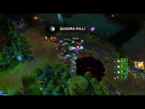 Bjergsen Ahri quadra kill cleanup (KR Diamond)
