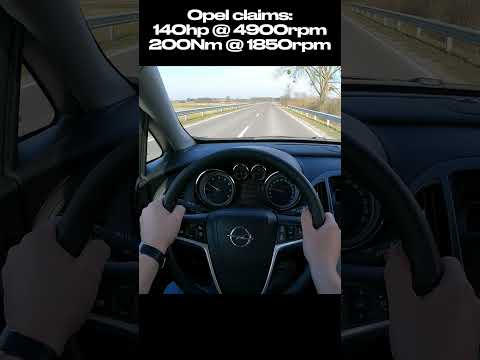 How much power has Opel Astra J (1.4 turbo 140hp) after 150000km on LPG #shorts