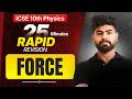 Force Full Chapter In 25 Minutes Numericals Concepts ICSE Physics ICSE 10th ICSE 2026