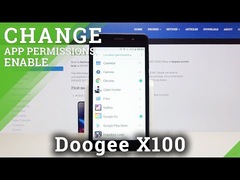 How to Manage App Permissions in Doogee X100 – Enter App Permission Manager