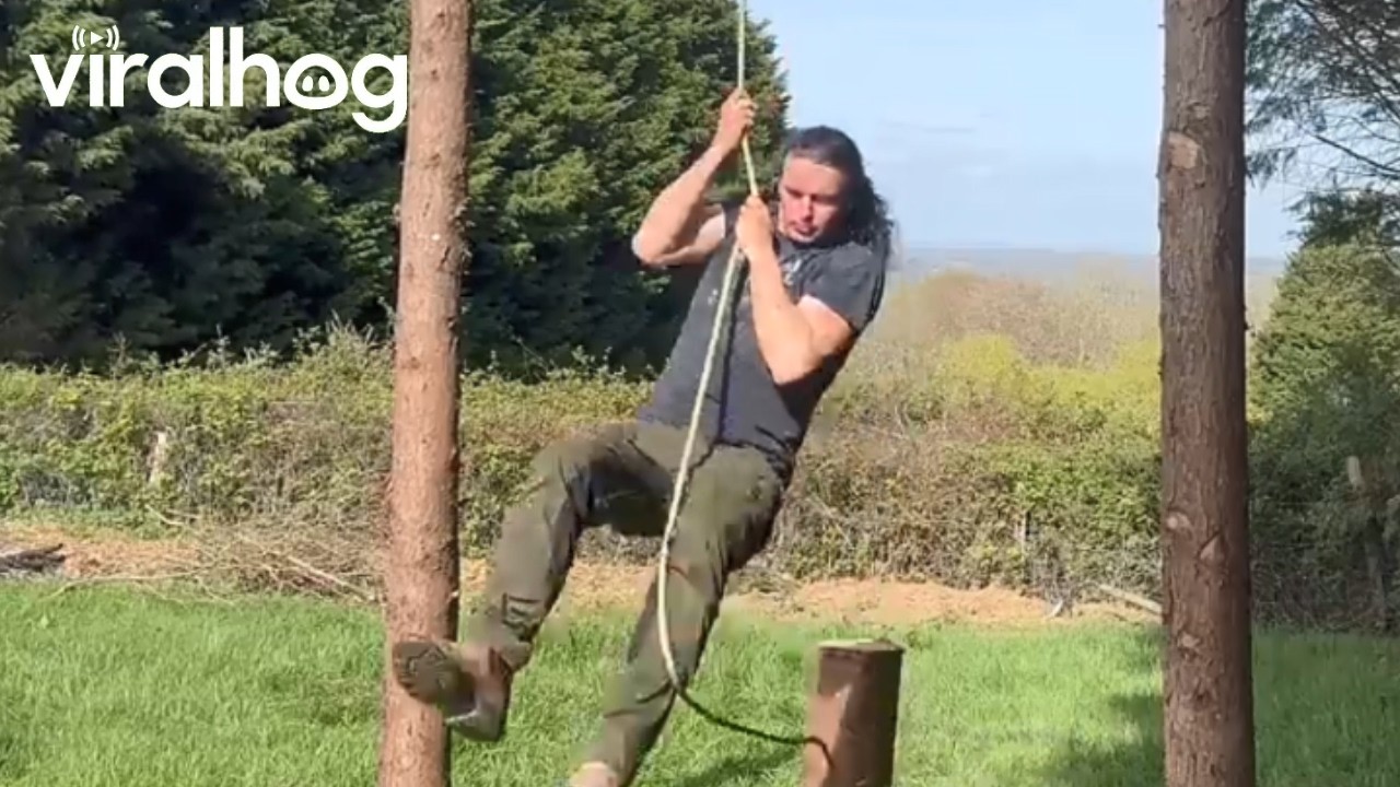 Rope Trick From the Movies || ViralHog