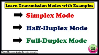 Data Transmission Modes| Simplex, Half Duplex And Full Duplex|S2CS