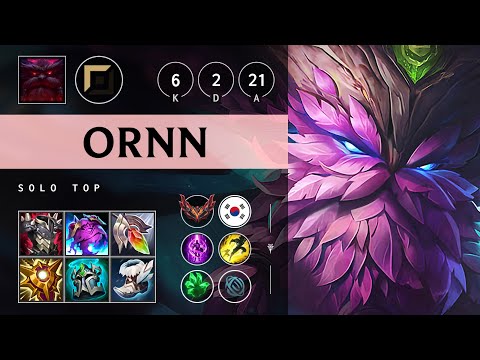 Ornn Top vs Fiora: Dominating - KR Grandmaster Patch 14.20
