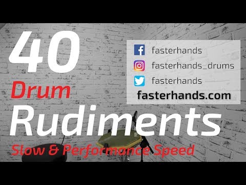 40 Drum Rudiments | Percussive Arts Society PAS