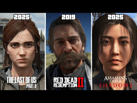 TLOU 2 vs AC Shadows vs RDR 2 | PC | Graphics, Physics and Details Comparison